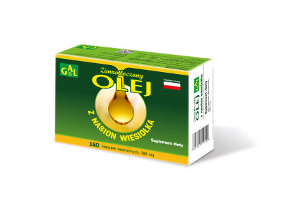 Zimnotłoczony olej z nasion wiesiołka 500 mg 150 kaps.