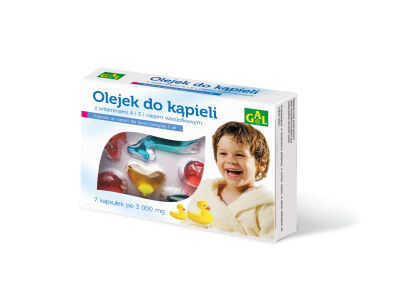Olejek do kąpieli dla dzieci 3000 mg 7 kaps. Pakiet 3+1
