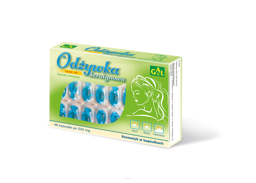 Odżywka keratynowa 500 mg 48 kaps.