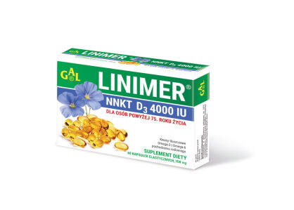 Linimer NNKT D3 4000 IU 60 kapsułek  Pakiet 1+1