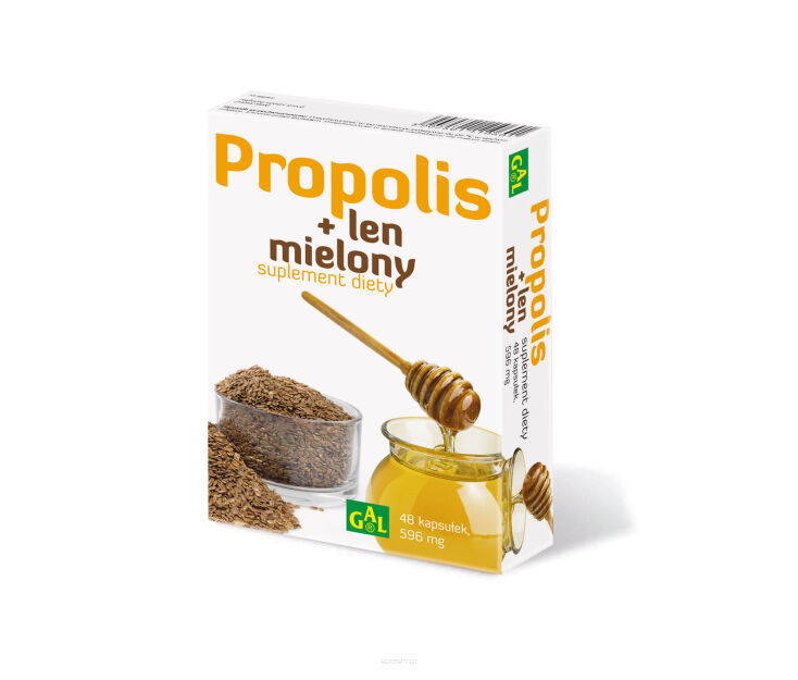 Propolis + Len mielony 48 kaps. Pakiet 3+1