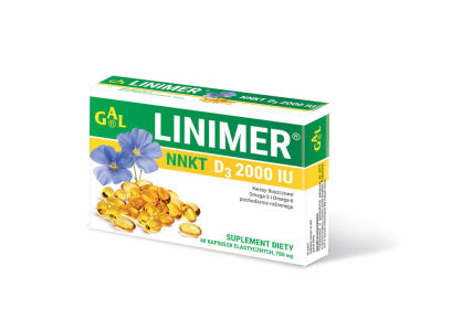 Linimer NNKT D3 2000 IU 60 kapsułek Pakiet 1+1