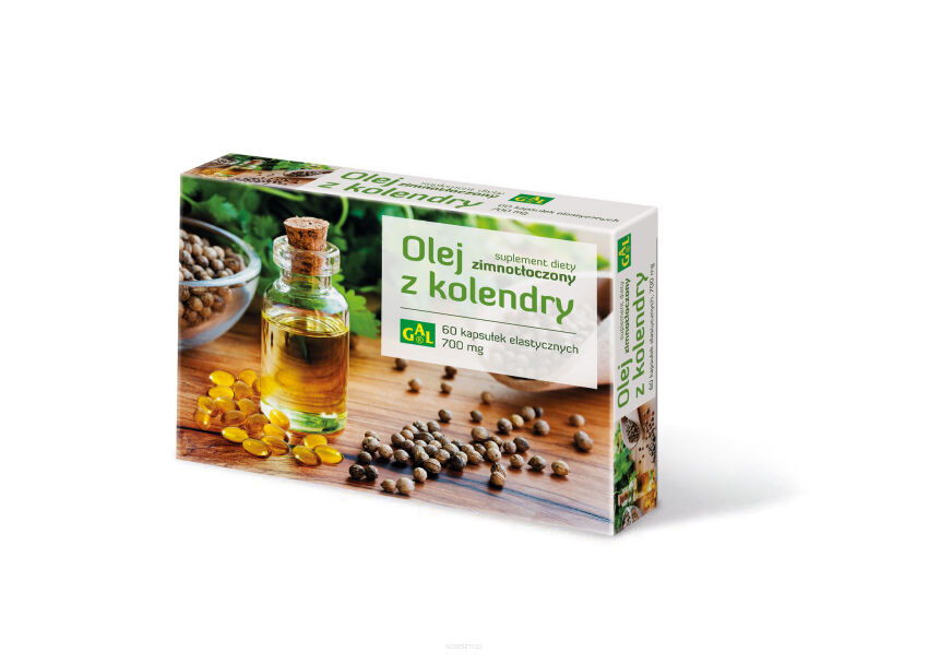 Zimnotłoczony olej z kolendry 60 kaps.