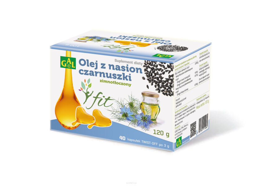 Zimnotłoczony olej z nasion czarnuszki FIT 3 g 40 kapsułek