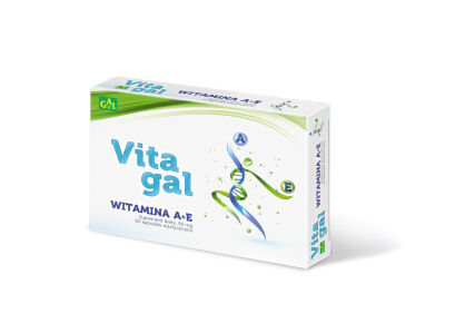 Vitagal Witamina A + E 60 kaps. Pakiet 2+1